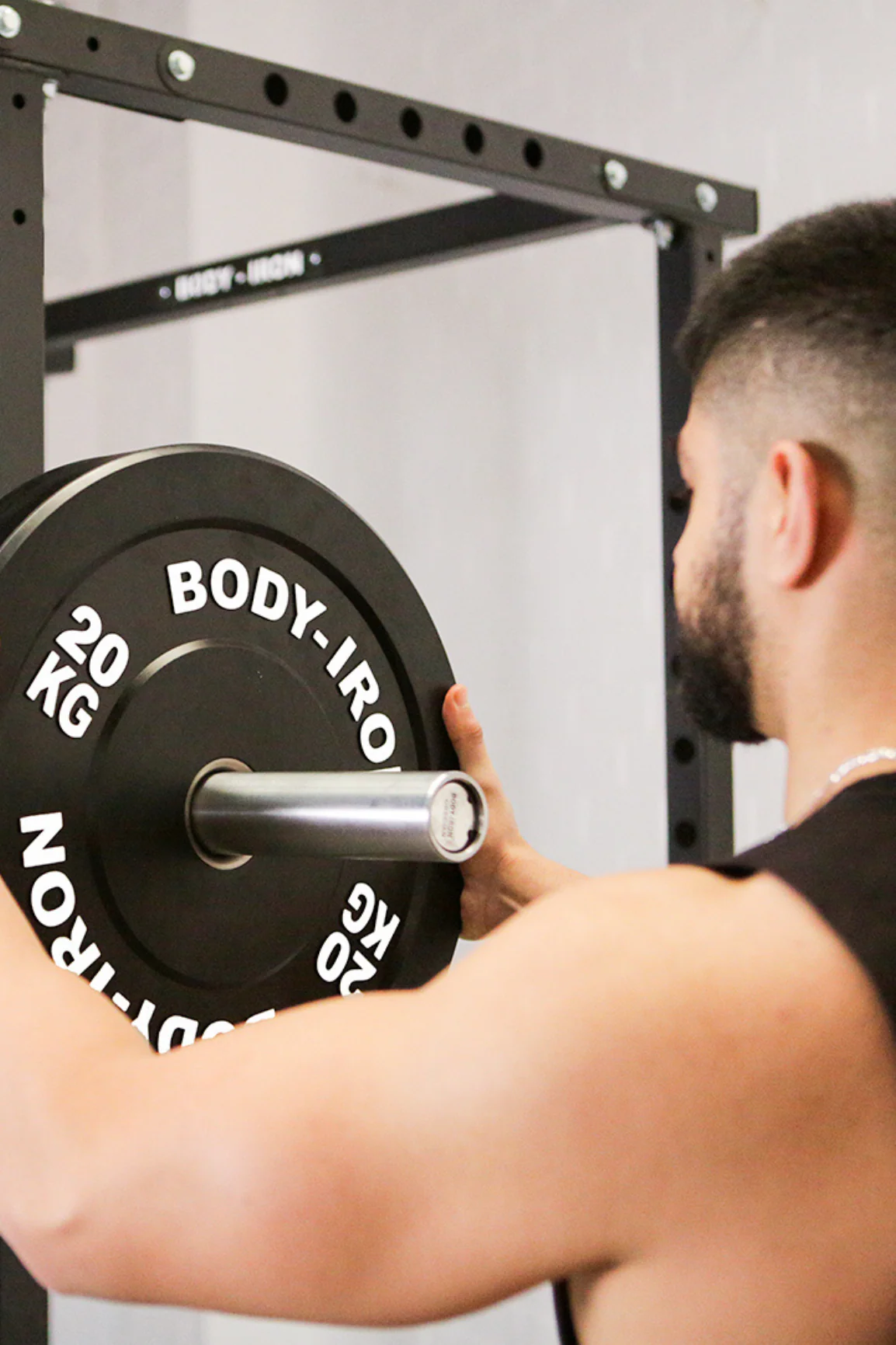 BodyIron® 20kg Pro Bumper Plate Black Pair - Image 6