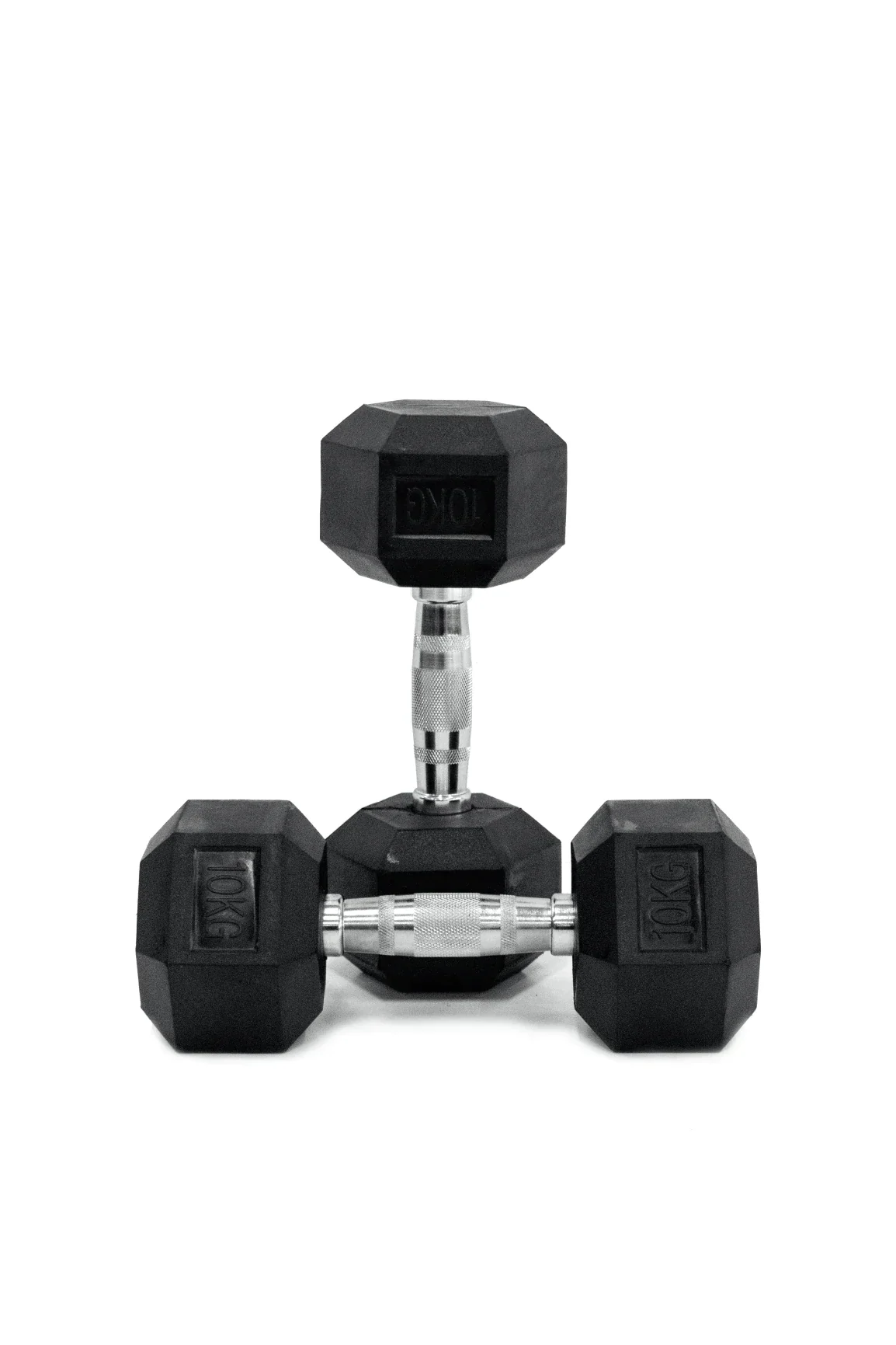 BodyIron® Commercial Rubber Hex Dumbbell Set (2–20kg | 190kg Total)