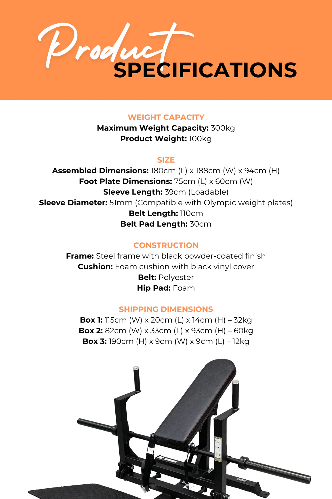 BodyIron® Commercial Hip Thrust Machine - Image 4