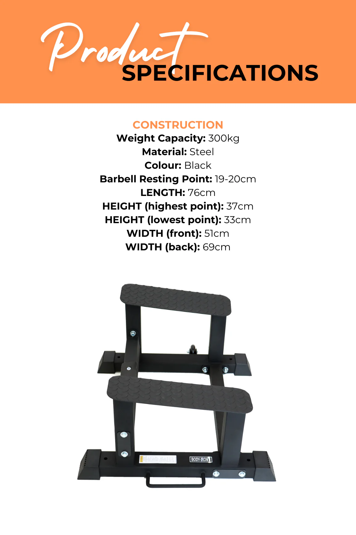 BodyIron® Elevated Core Row Stand - Image 4