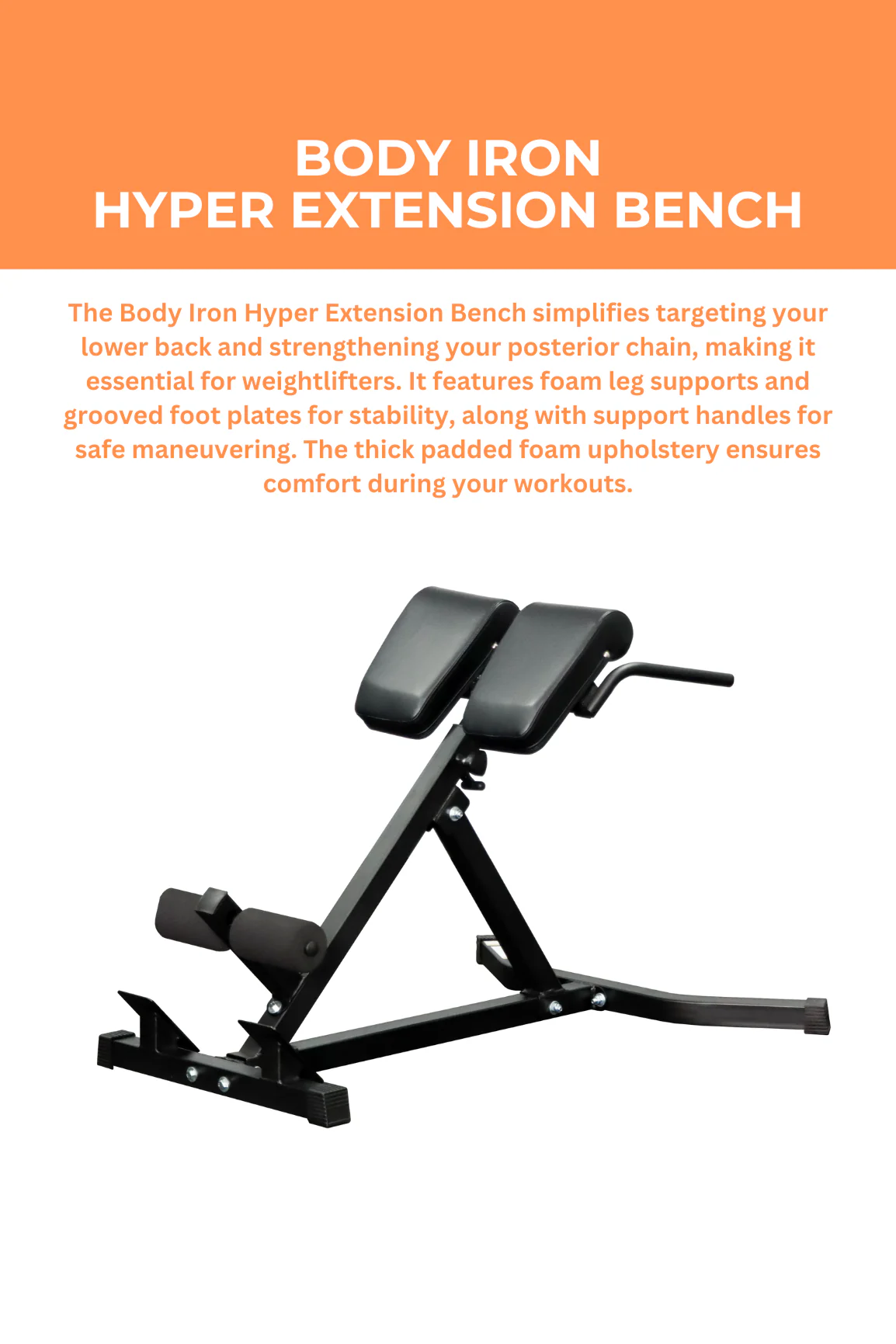 BodyIron® Hyper Extension Bench - Image 2