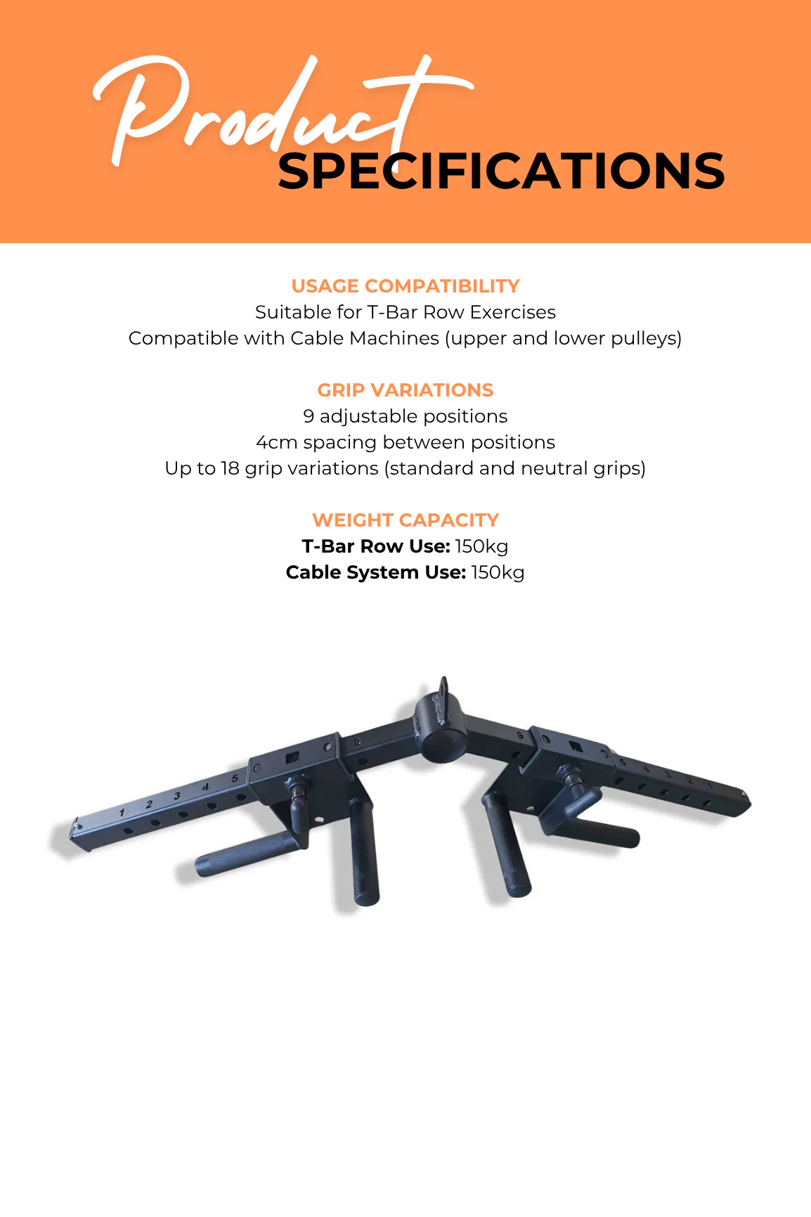 BodyIron® Pro Multi Grip Attachment - Image 4