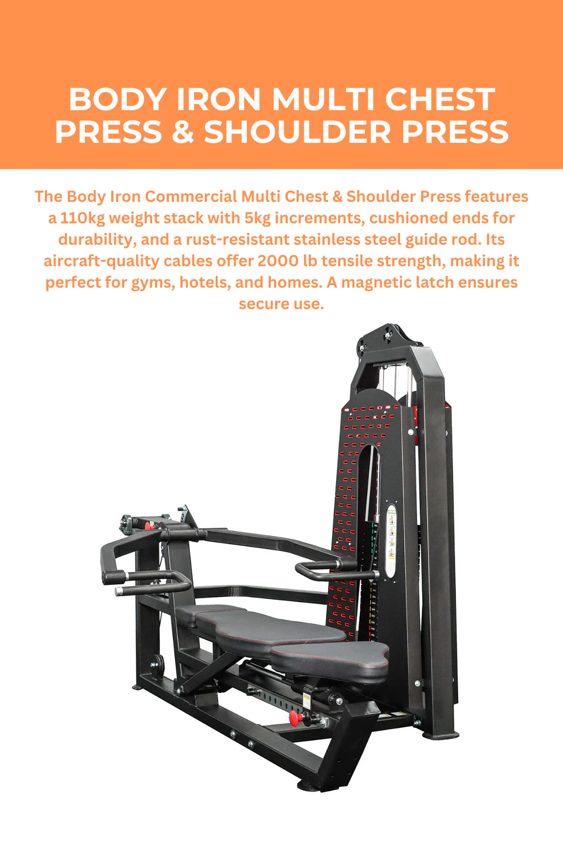 BodyIron® Multi Chest Press & Shoulder Press - Image 2