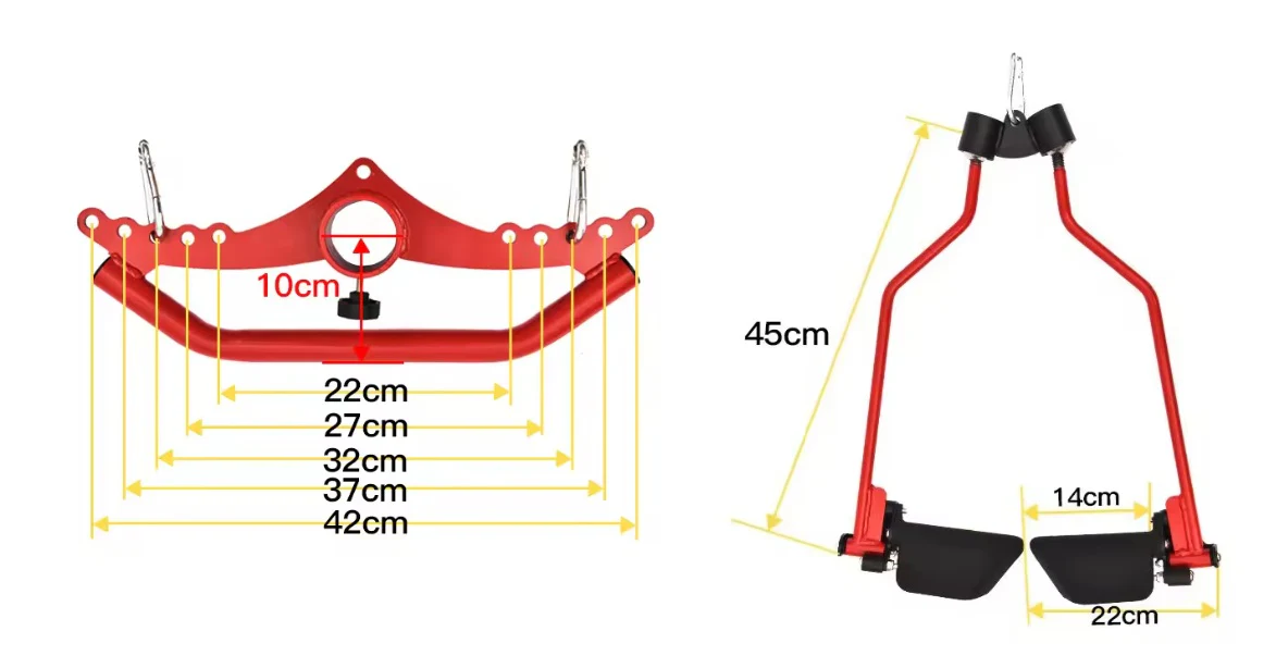 BodyIron® Pro Ergonomic Lat Pull Down Handle Set - Image 8