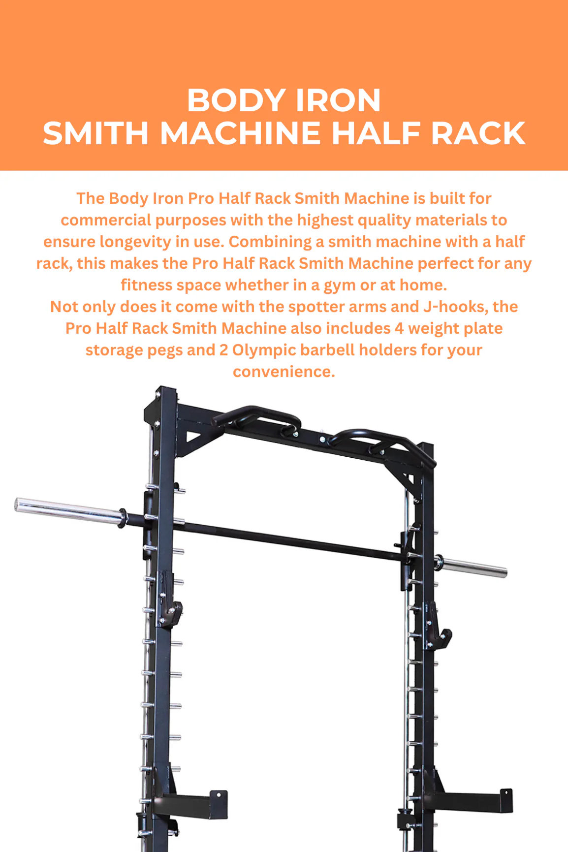 BodyIron® Smith Machine Half Rack - Image 2