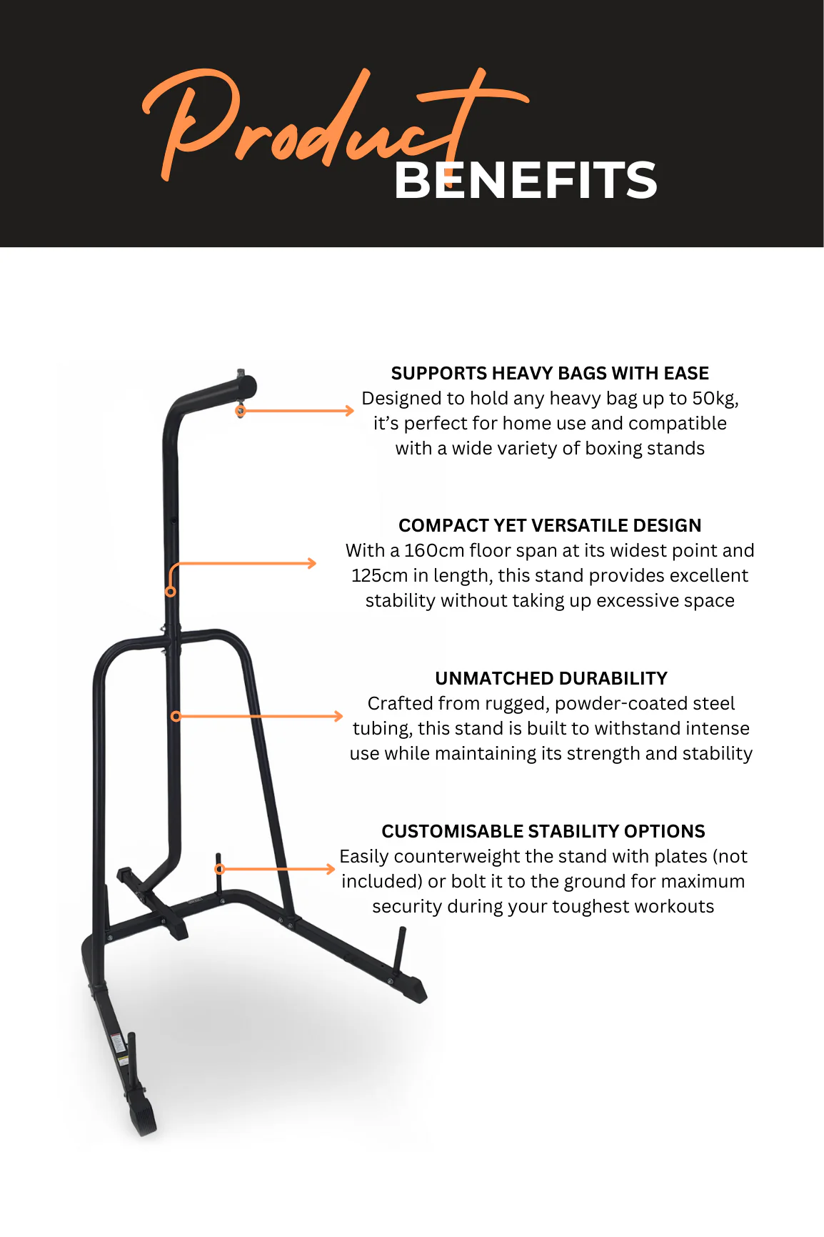 BodyIron® Studio Boxing Stand - Image 3