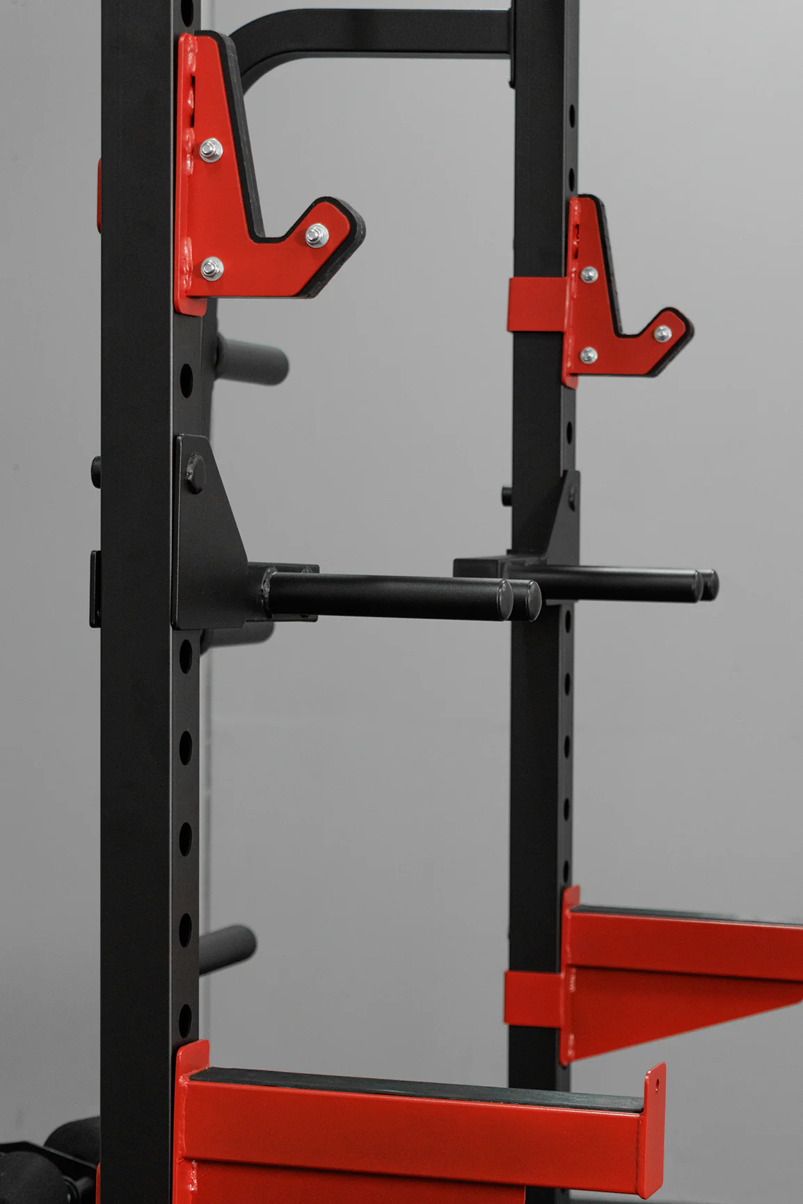 BodyIron® Studio HR600 Half Rack Elite Set + 110kg Olympic Barbell & Bumper Plate Set - Image 11