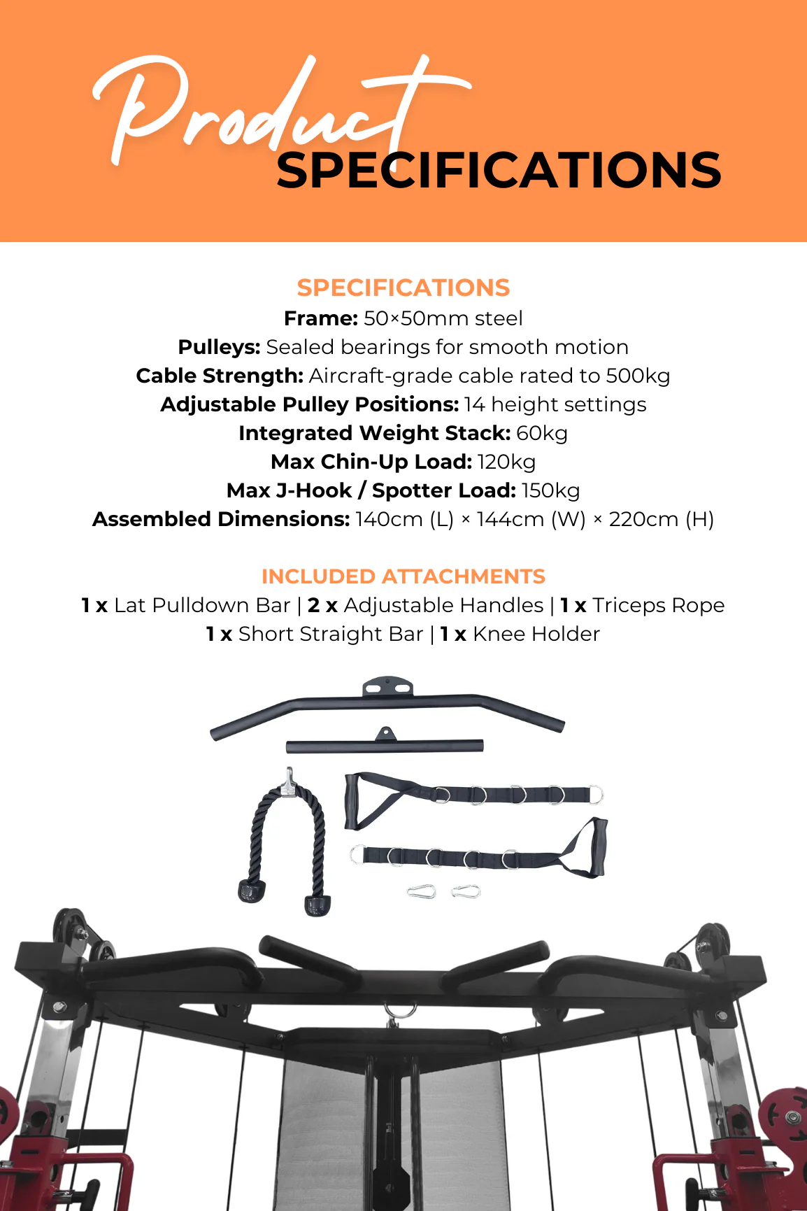 BodyIron® Studio MFT100 Multi Functional Trainer - Image 4