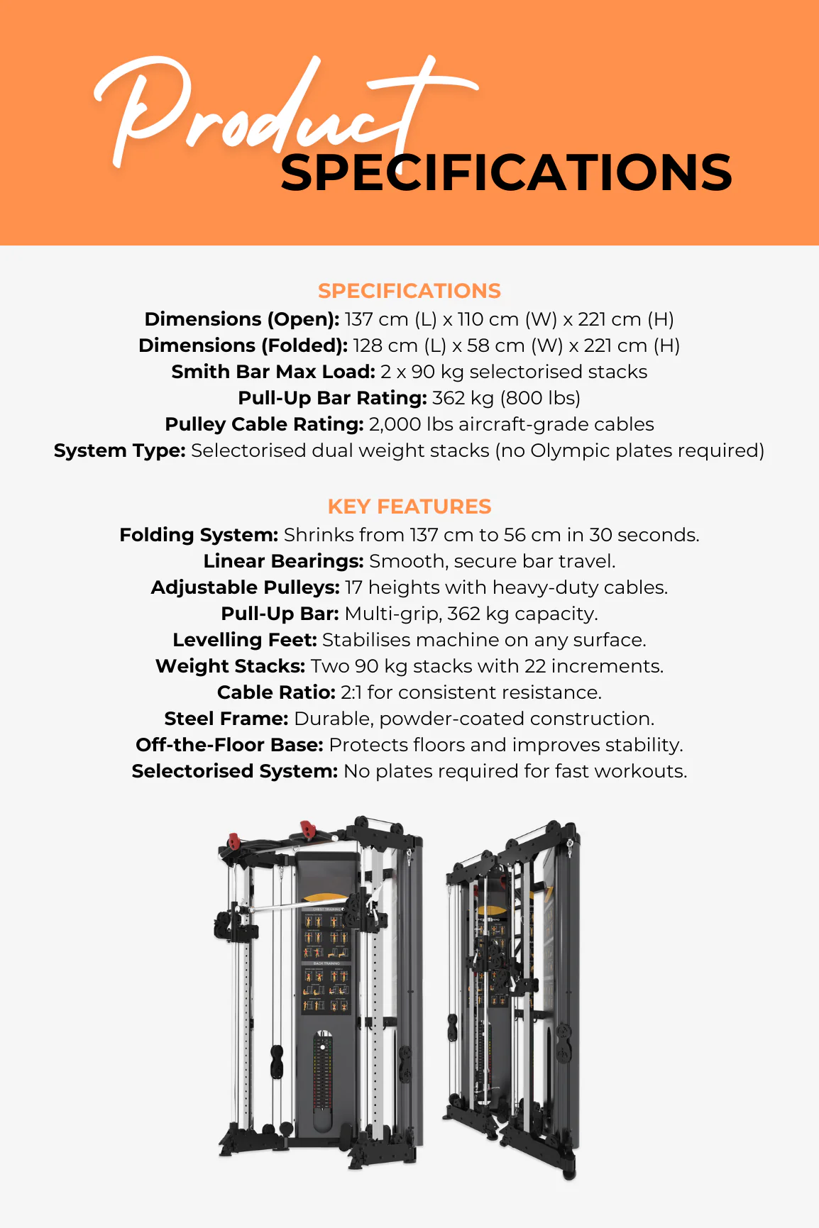 BodyIron® Studio S300 Foldable All In One Trainer - Image 4
