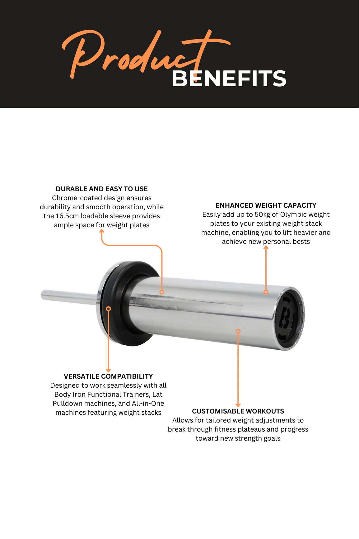 BodyIron® Weight Stack Pin - Image 3