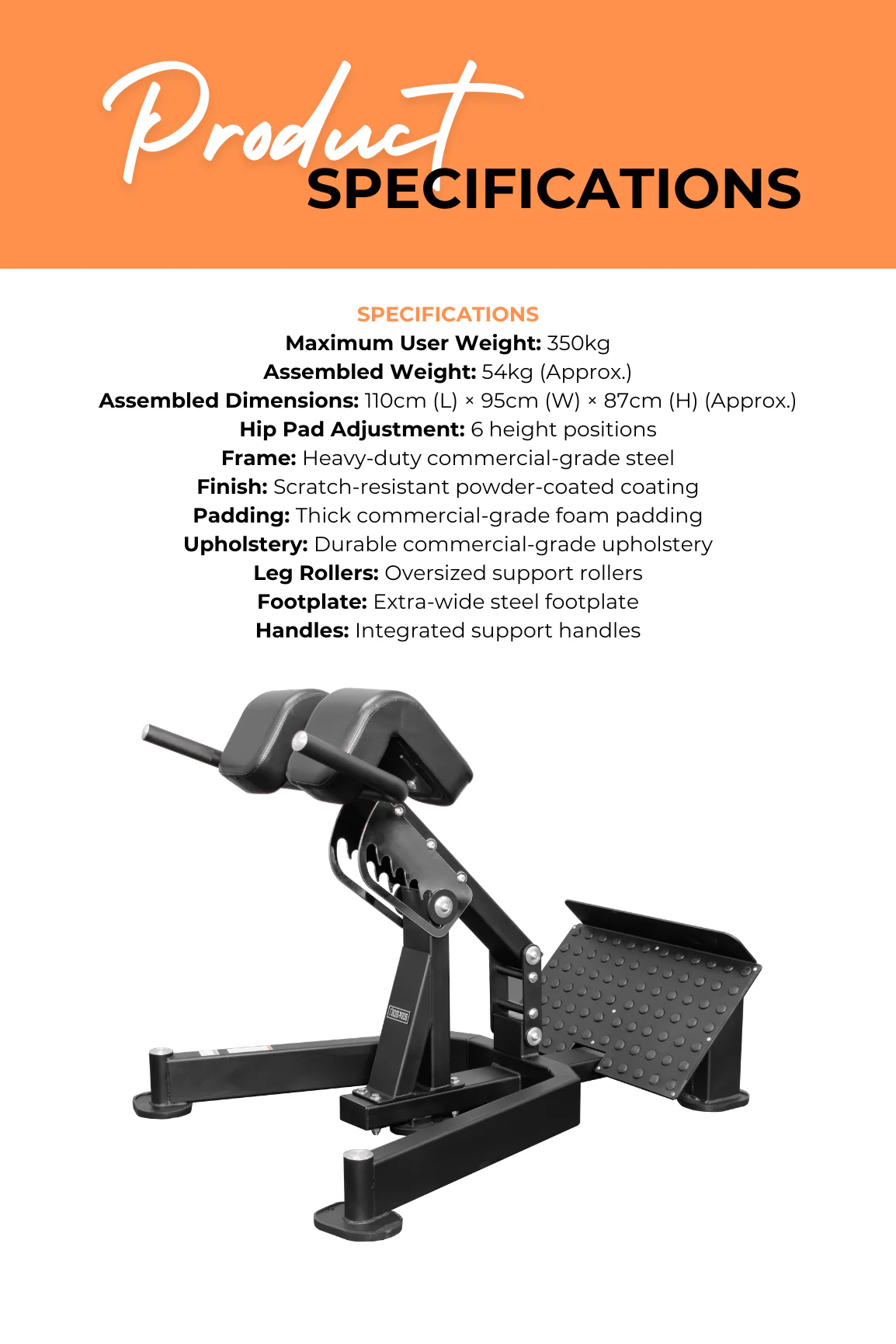 BodyIron® Commercial Roman Chair & Hyperextension Bench - Image 4