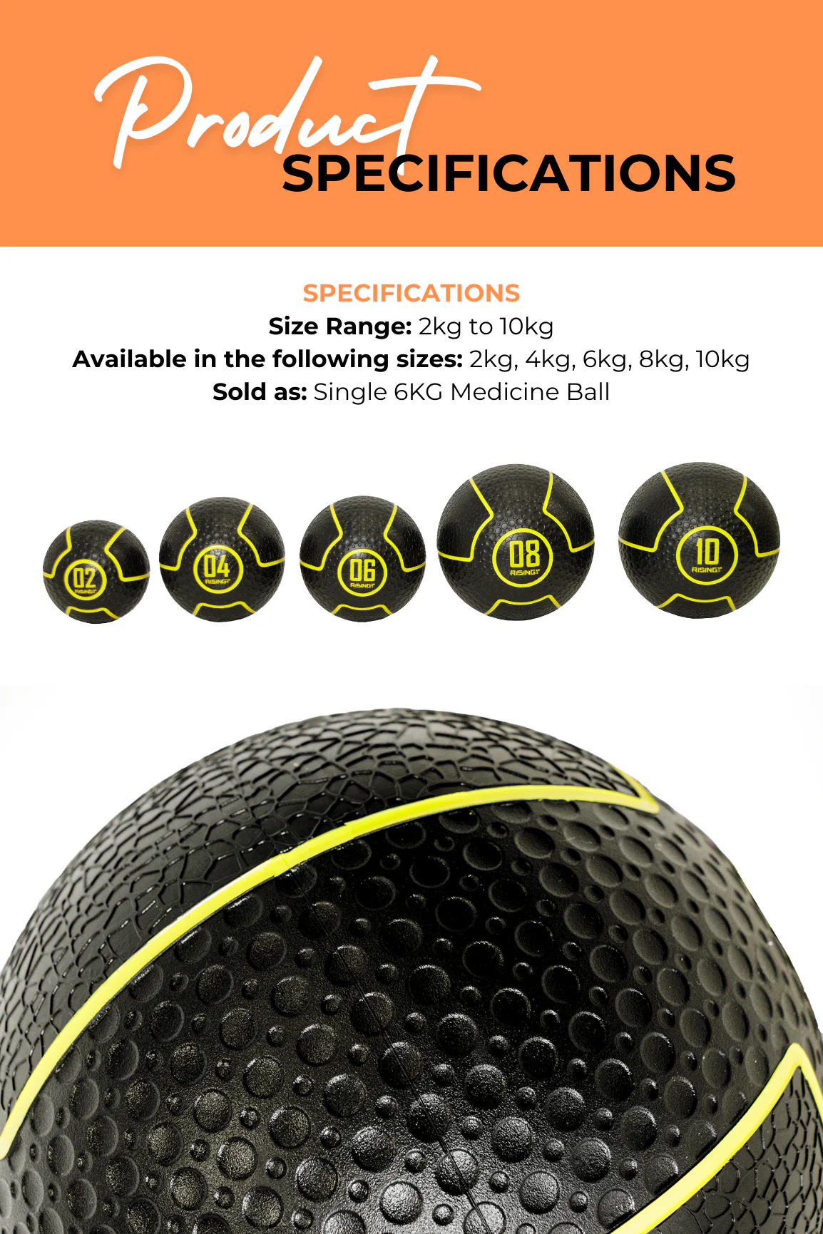 BodyIron® Rising Pro Commercial Medicine Ball 6KG - Image 8