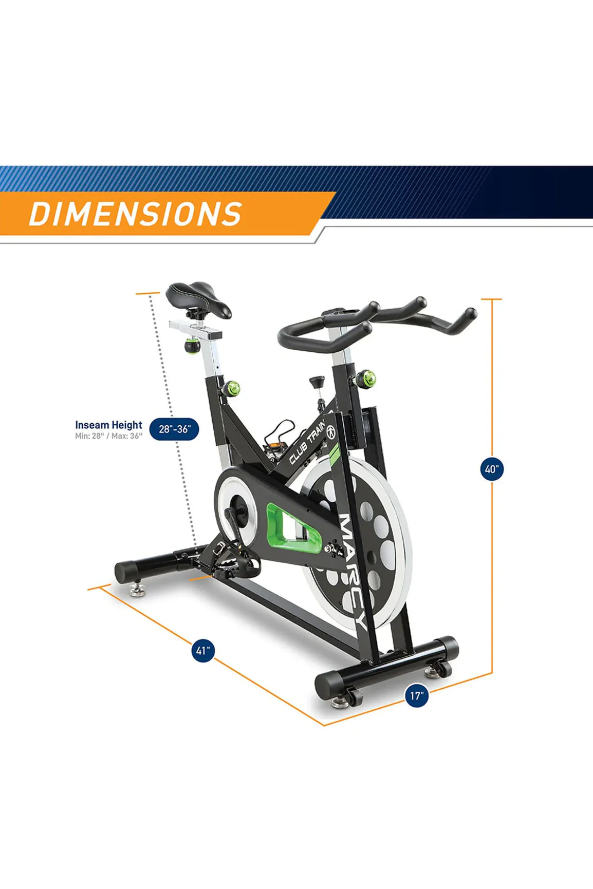 Marcy Club Trainer Spin Bike - Image 8