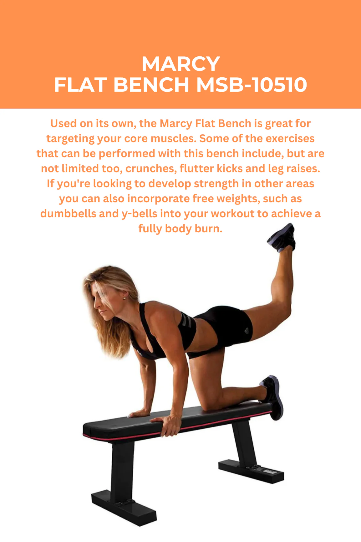 Marcy Flat Bench MSB-10510 - Image 4