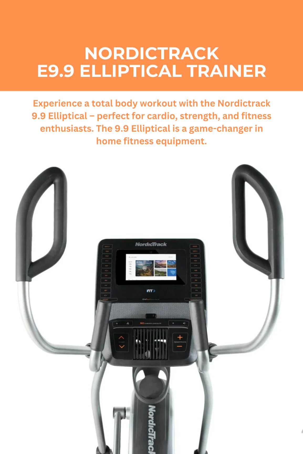 Nordictrack E9.9 Elliptical Trainer - Image 2