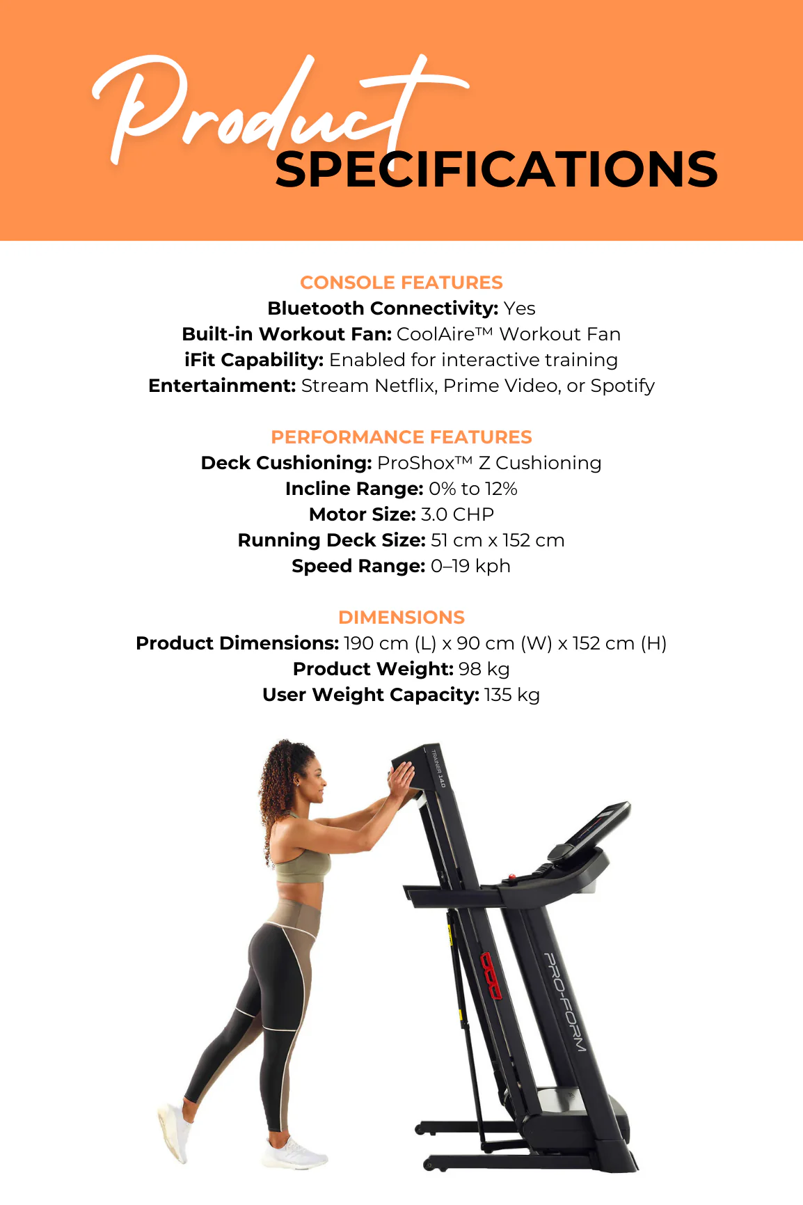 ProForm Trainer 14.0 Treadmill - Image 4