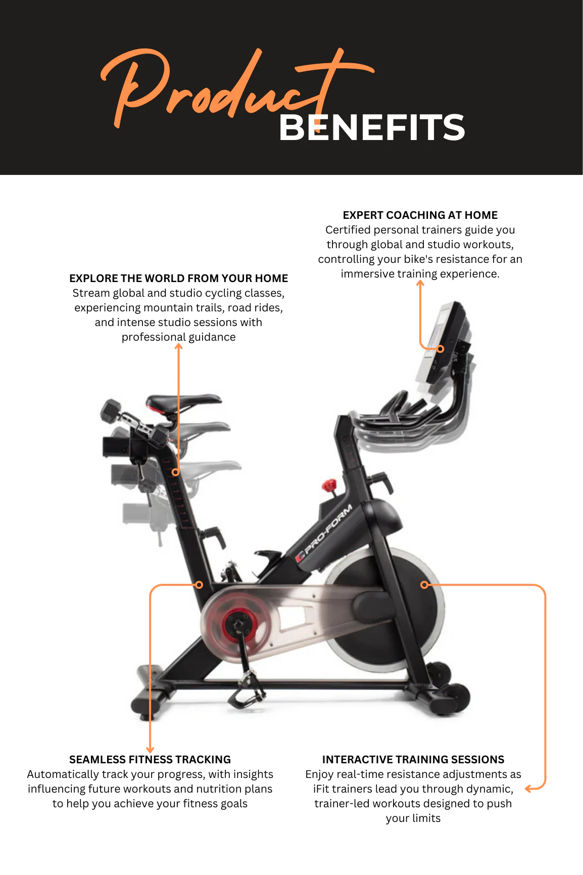 ProForm Studio Pro Spin Bike - Image 3