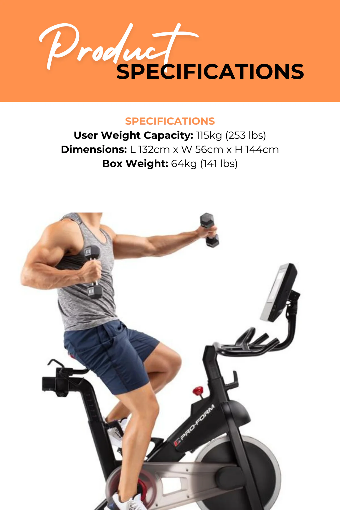 ProForm Studio Pro Spin Bike - Image 4