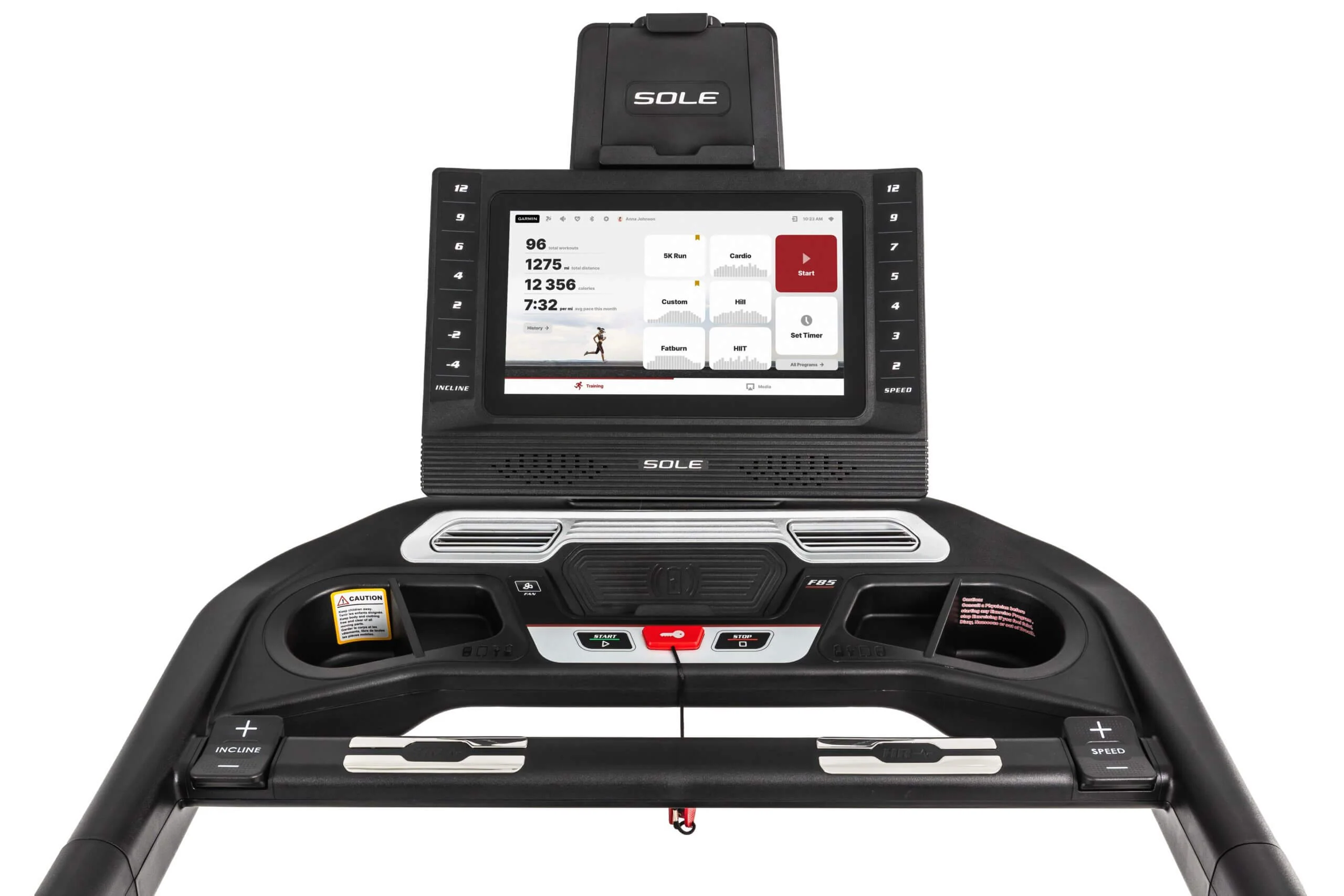 Sole F85 Entertainment Smart Folding Treadmill - Image 6