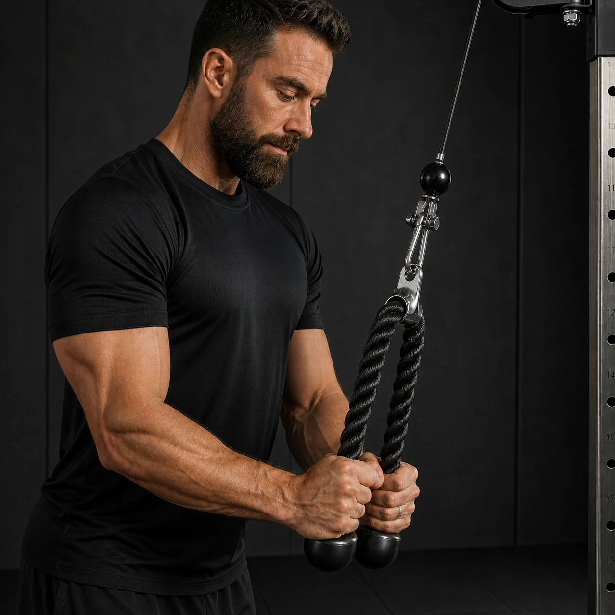 BodyIron® Tricep Rope Commercial Grade Cable Attachment - Image 3